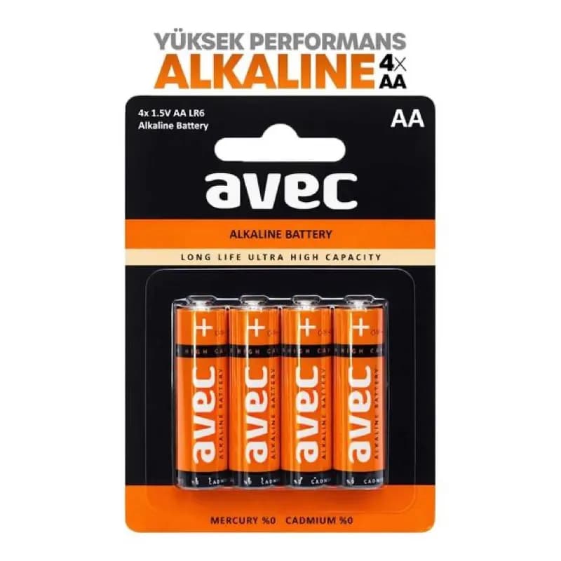 LR6 AA Alkalin Kalem Pil 4’lü Blister