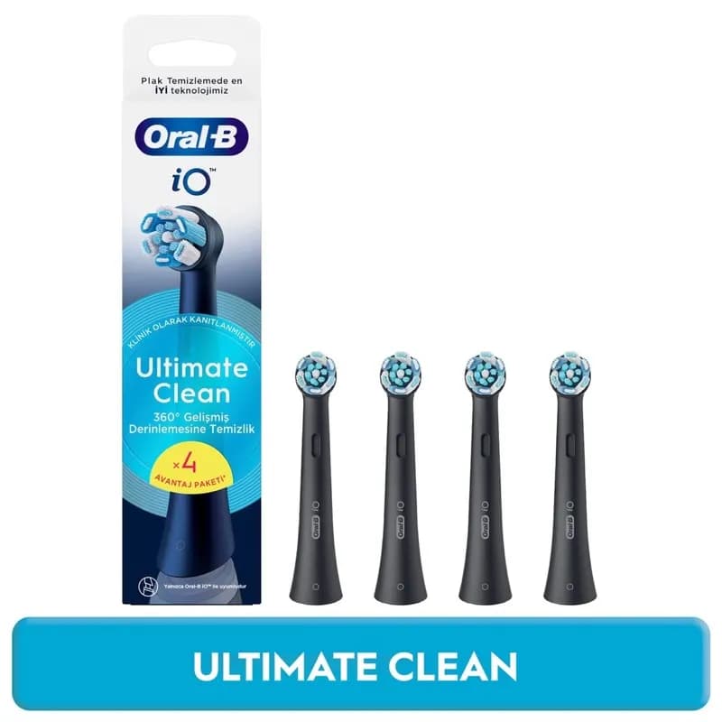 iO Ultimate Clean Siyah Diş Fırçası Yedek Başlığı 4