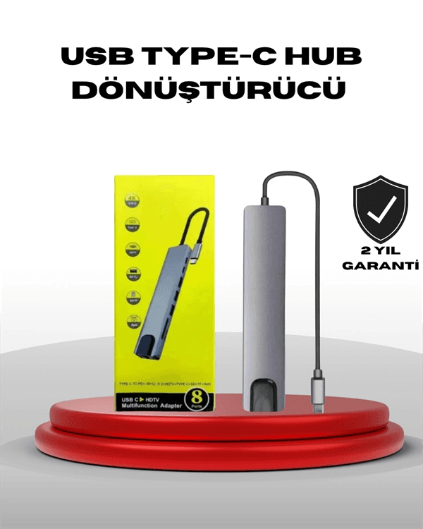 4k Hdmı Çıkışlı, Gigabit Ethernet'li Usb‑c Çoklu Port Hub