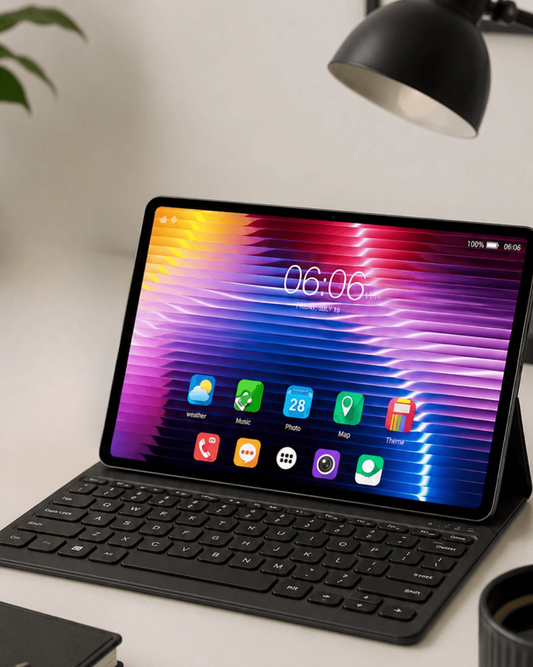 Çok Amaçlı Android Tablet Seti Klavye Kalem Ve Koruyucu Aksesuarlı